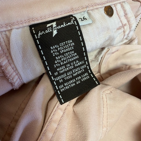 7 For all Mankind Pink Jeans - Picture 7 of 8